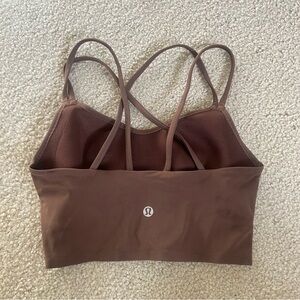 lululemon Like a Cloud Longline Brown Sports Bra size 4